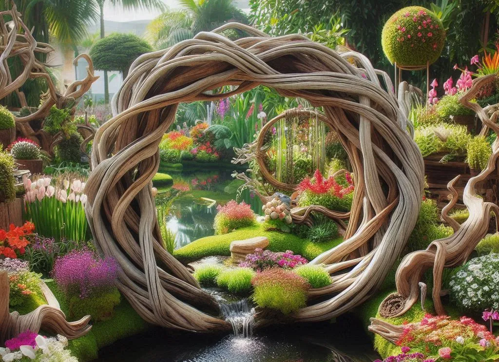 ガーデニング 流木