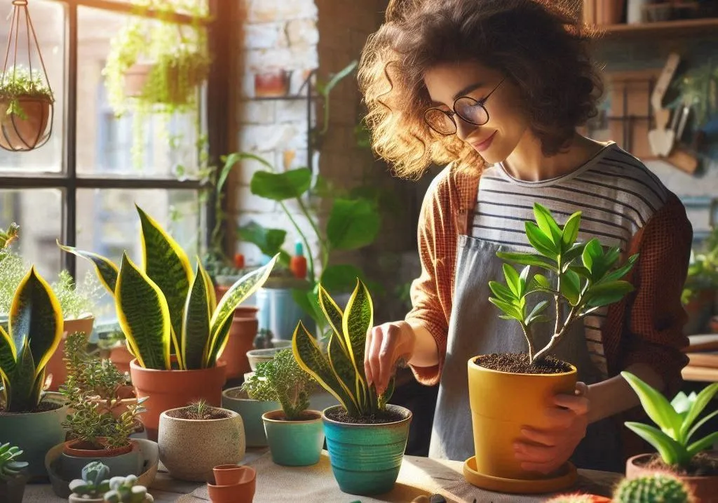 観葉 植物 の 植え 替え